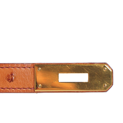 Hermes Ostrich Birkin 30 Cognac 14 of 26