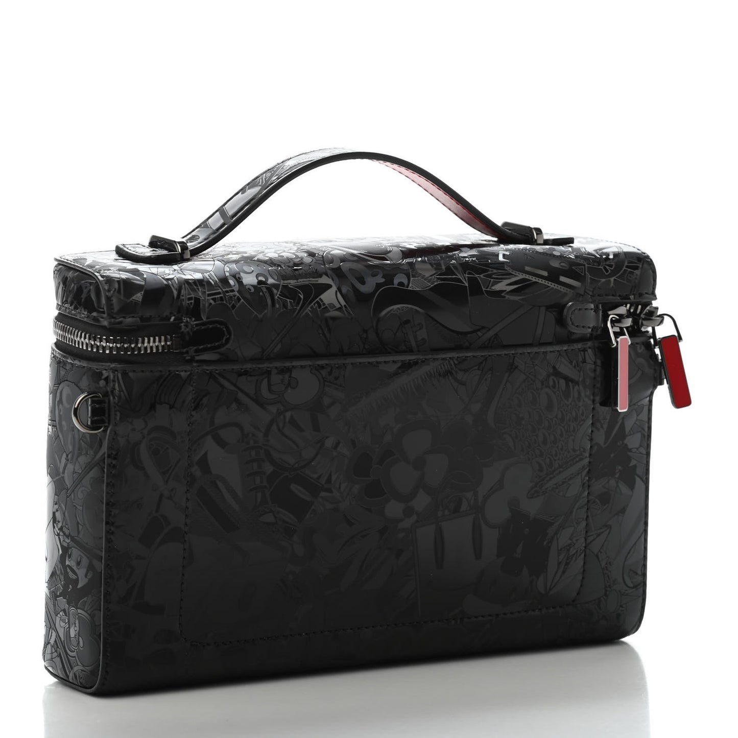 Superloubi Fabric Kypipouch Top Handle Pouch Black
