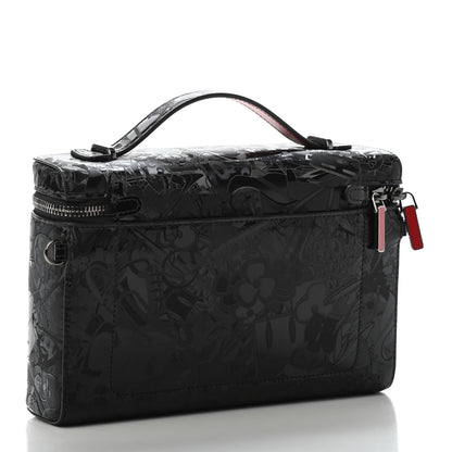Christian Louboutin Superloubi Fabric Kypipouch Top Handle Pouch Black 2 of 5