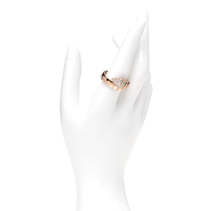 Bulgari 18K Rose Gold Diamond Serpenti Viper Ring XXL 2 of 5