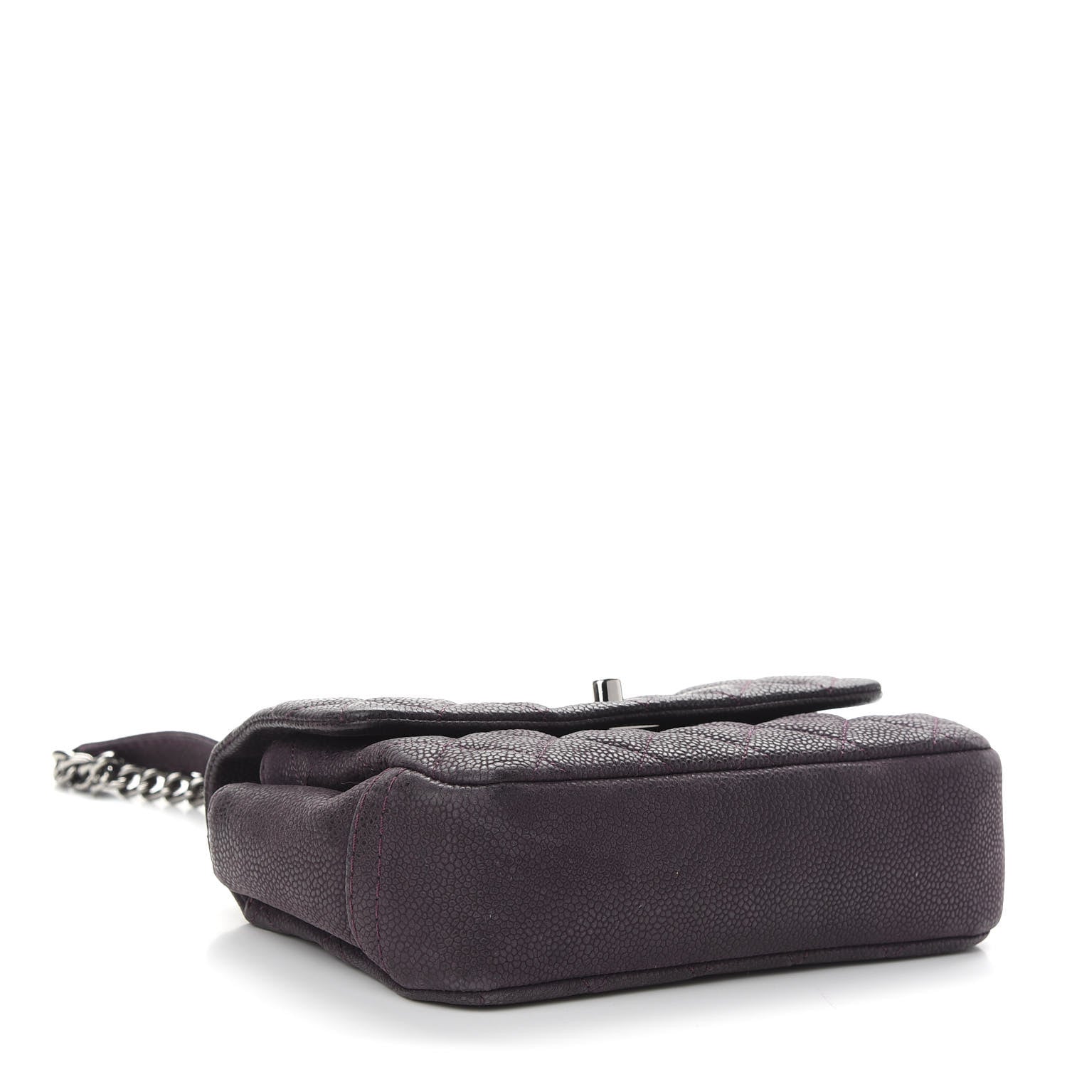 Chanel Iridescent Caviar Quilted Small Lady Pearly Flap Plum 4 of 11