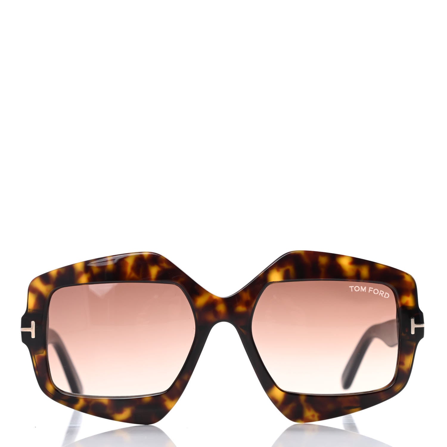 Tom Ford Tate-02 Irregular Square Sunglasses TF789 Dark Havana 2 of 8
