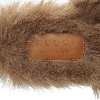 Gucci Calfskin Fur Mens Princetown Slippers 12 Black 7 of 7