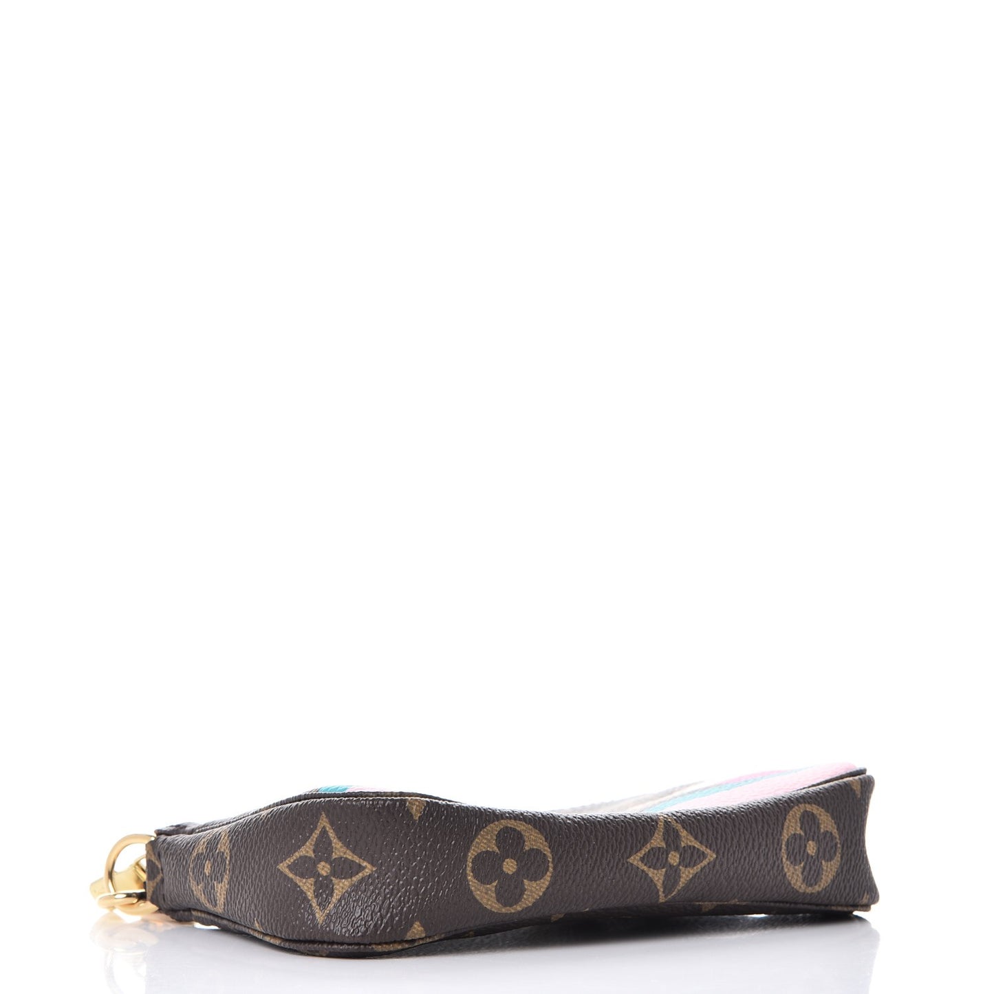 Monogram 2016 Christmas Animation Mini Pochette Accessories Rose Ballerine
