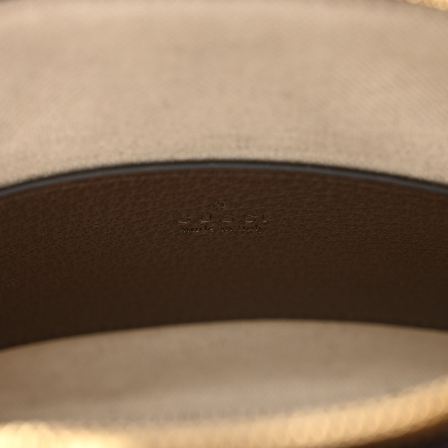 GG Supreme Monogram Web Mini Top Handle Ophidia Dome Shoulder Bag Brown
