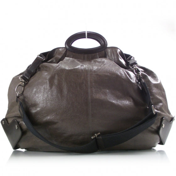 FASHIONPHILE MARNILeatherBalloonMessengerBrown 1 of 10