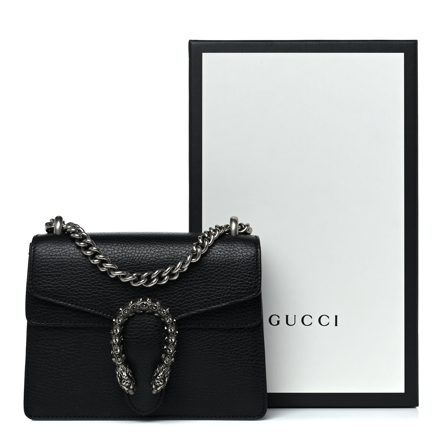 Gucci Calfskin Mini Dionysus Shoulder Bag Black 13 of 13