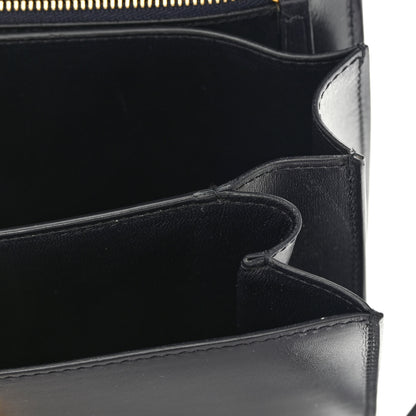 Celine Box Calfskin Medium Classic Box Flap Bag Navy 13 of 17