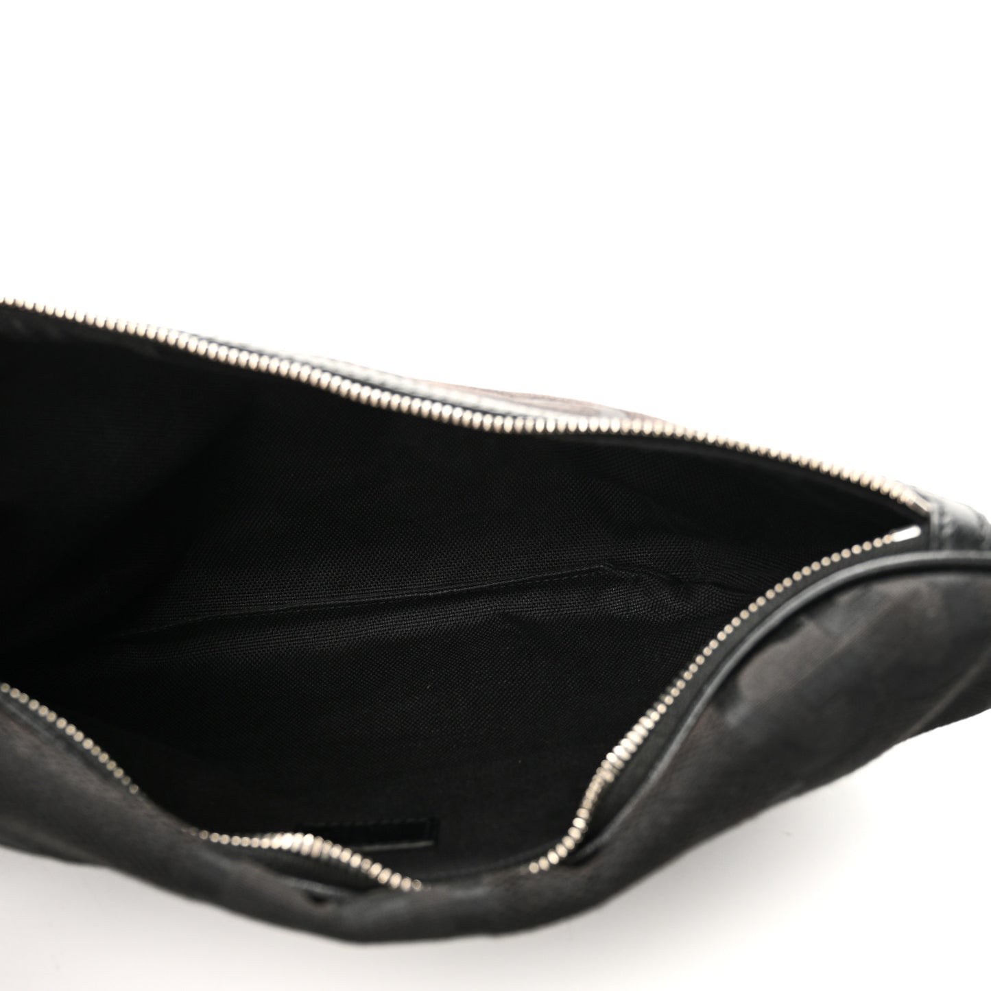 Monogram Jumbo GG Textured Dollar Calfskin Web Belt Bag Black