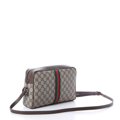 Gucci GG Supreme Monogram Web Small Ophidia Shoulder Bag Brown 2 of 7