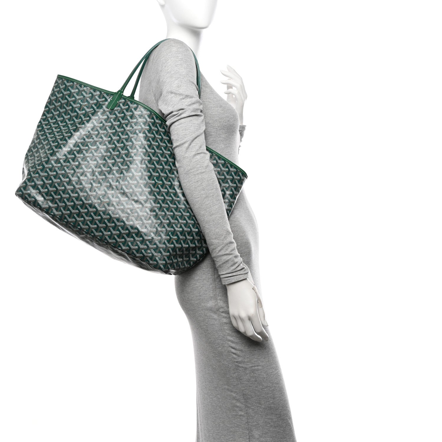 Goyard Goyardine Saint Louis GM Green 2 of 12