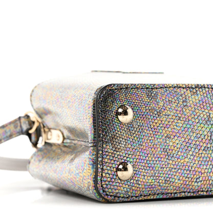 Louis Vuitton Lizard Capucines Mini Bleu Petrole 8 of 10