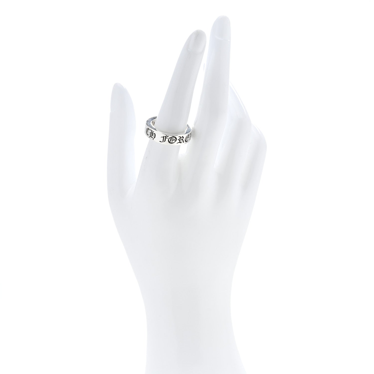 Chrome Hearts Sterling Silver Forever Spacer Ring 56 7.5 2 of 5