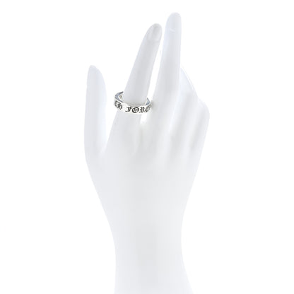 Chrome Hearts Sterling Silver Forever Spacer Ring 56 7.5 2 of 5