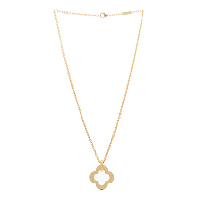Van Cleef & Arpels 18K Yellow Gold Byzantine Alhambra Pendant Necklace 3 of 5