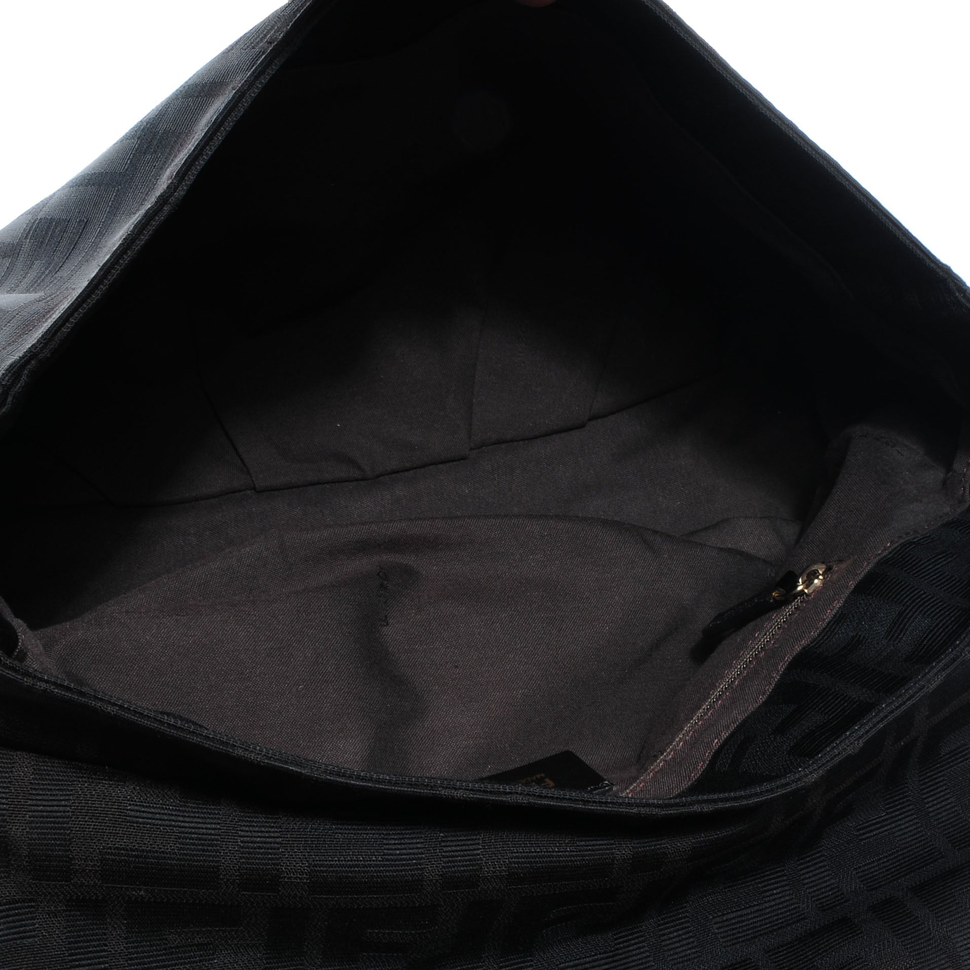 Fendi Zucca Enamel Mia Shoulder Flap Black 5 of 9