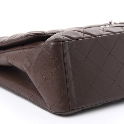 Chanel Lambskin Quilted Maxi Single Flap Brown 8 of 16