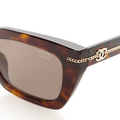 Chanel Acetate Square Sunglasses 5509-A Tortoise 7 of 8