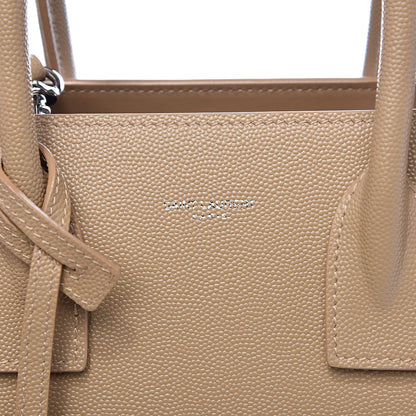 Saint Laurent Grained Calfskin Baby Sac De Jour Souple Dark Beige 7 of 9