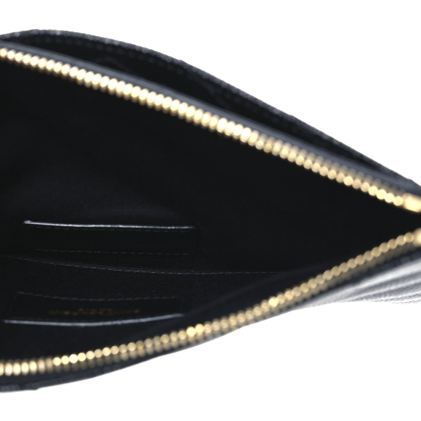 Grain De Poudre Chevron Monogram Bill Pouch Black