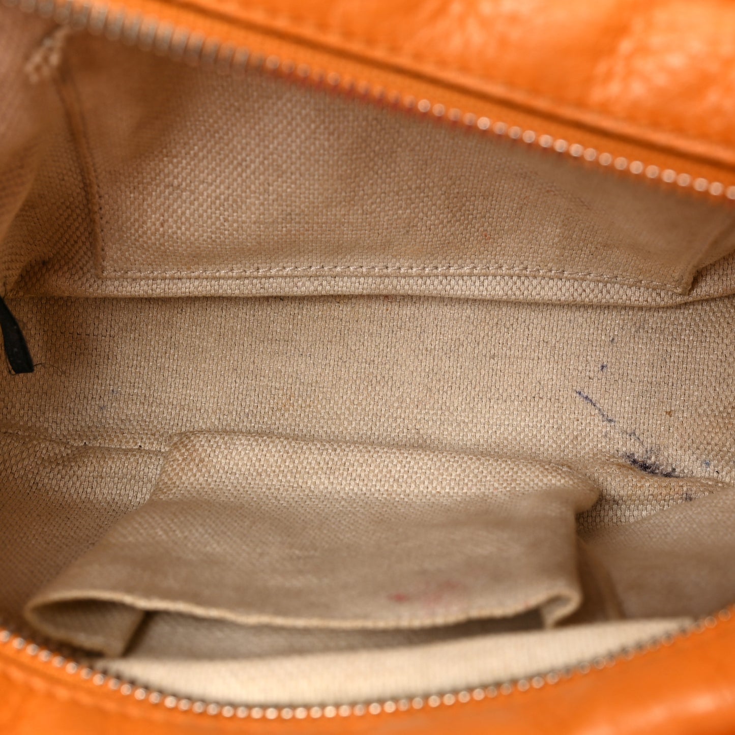 Pebbled Calfskin Small Soho Disco Bag Curcuma