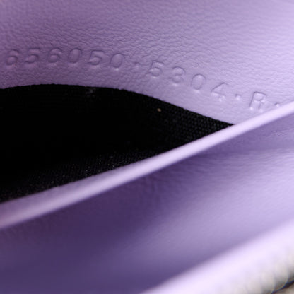 Balenciaga Shiny Calfskin Crocodile Embossed Hourglass Chain Bag Lilac 8 of 11
