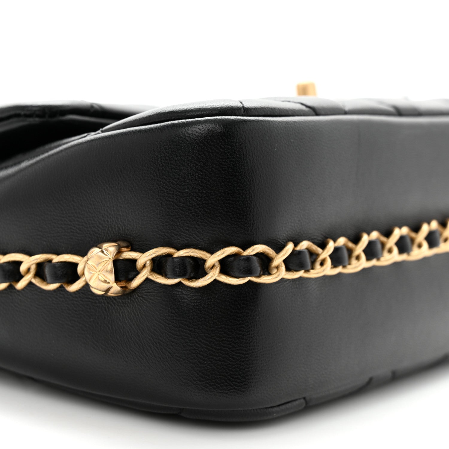 Chanel Lambskin Quilted CC Medium Dynasty Flap Black 9 of 10