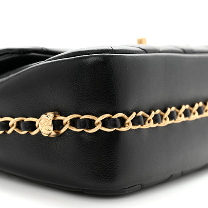 Chanel Lambskin Quilted CC Medium Dynasty Flap Black 9 of 10