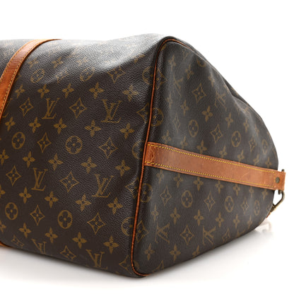 Louis Vuitton Monogram Keepall Bandouliere 55 9 of 11