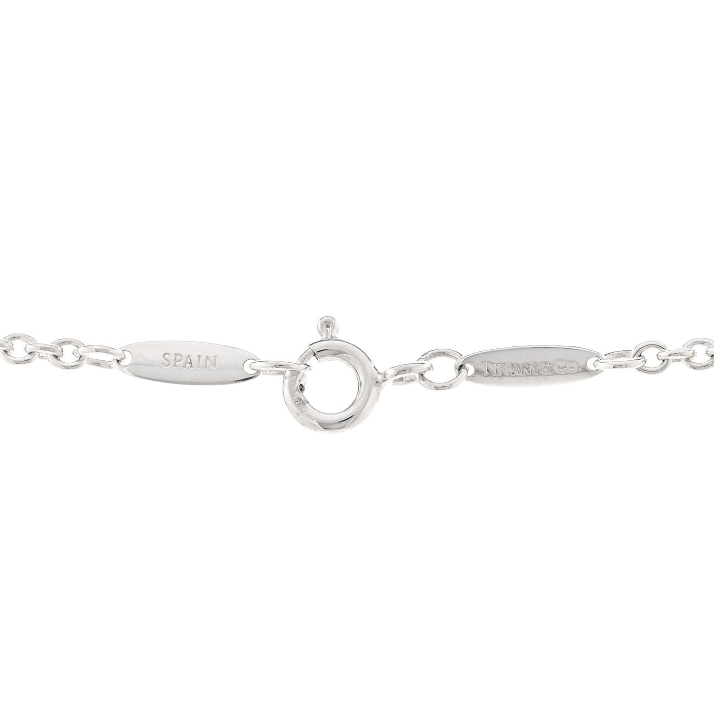 Sterling Silver Pearl 7.5-8mm Elsa Peretti Open Heart Lariat Necklace