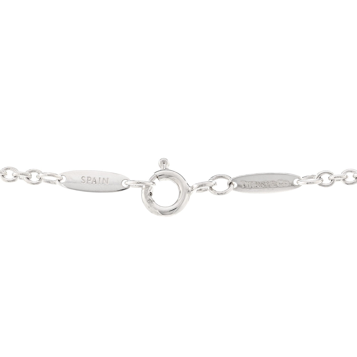 Tiffany Sterling Silver Pearl 7.5-8mm Elsa Peretti Open Heart Lariat Necklace 4 of 4