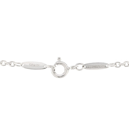 Tiffany Sterling Silver Pearl 7.5-8mm Elsa Peretti Open Heart Lariat Necklace 4 of 4