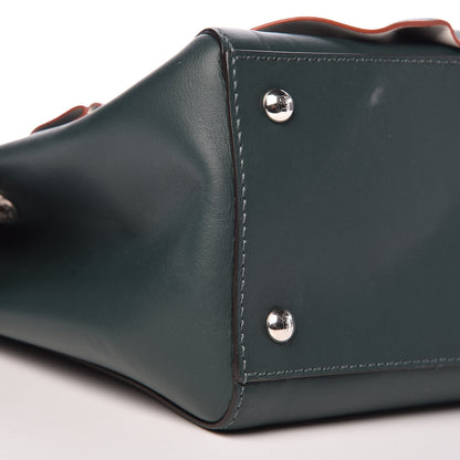 Fendi Vitello Baltico Century Dolce Waves DotCom Satchel Verde Inglese White 11 of 15