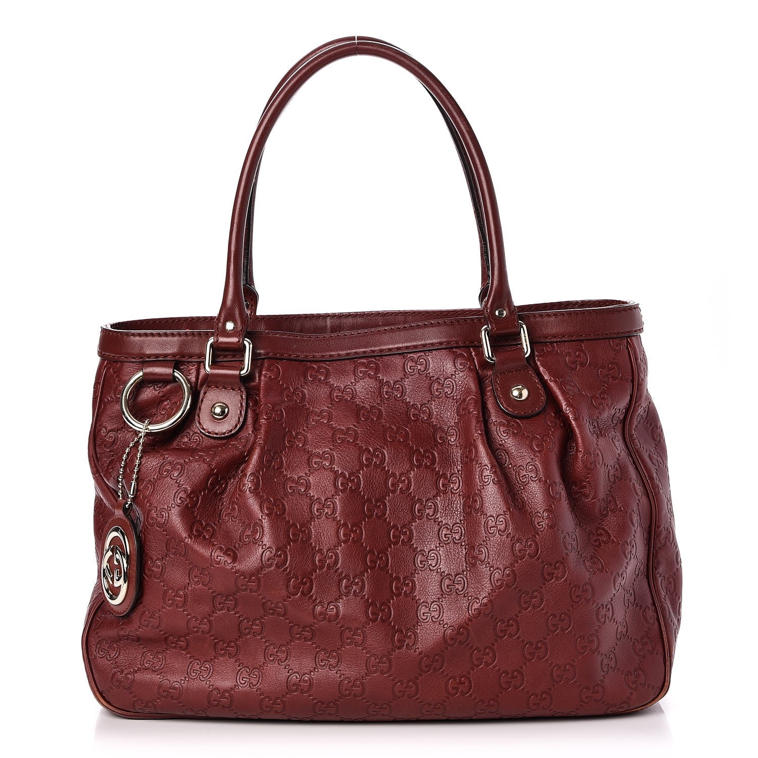 Gucci Guccissima Medium Sukey Top Handle Tote Raspberry Candy 1 of 7