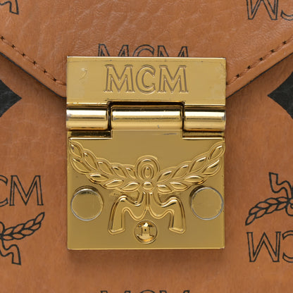 MCM Visetos Patricia Crossbody Bag Cognac 15 of 15