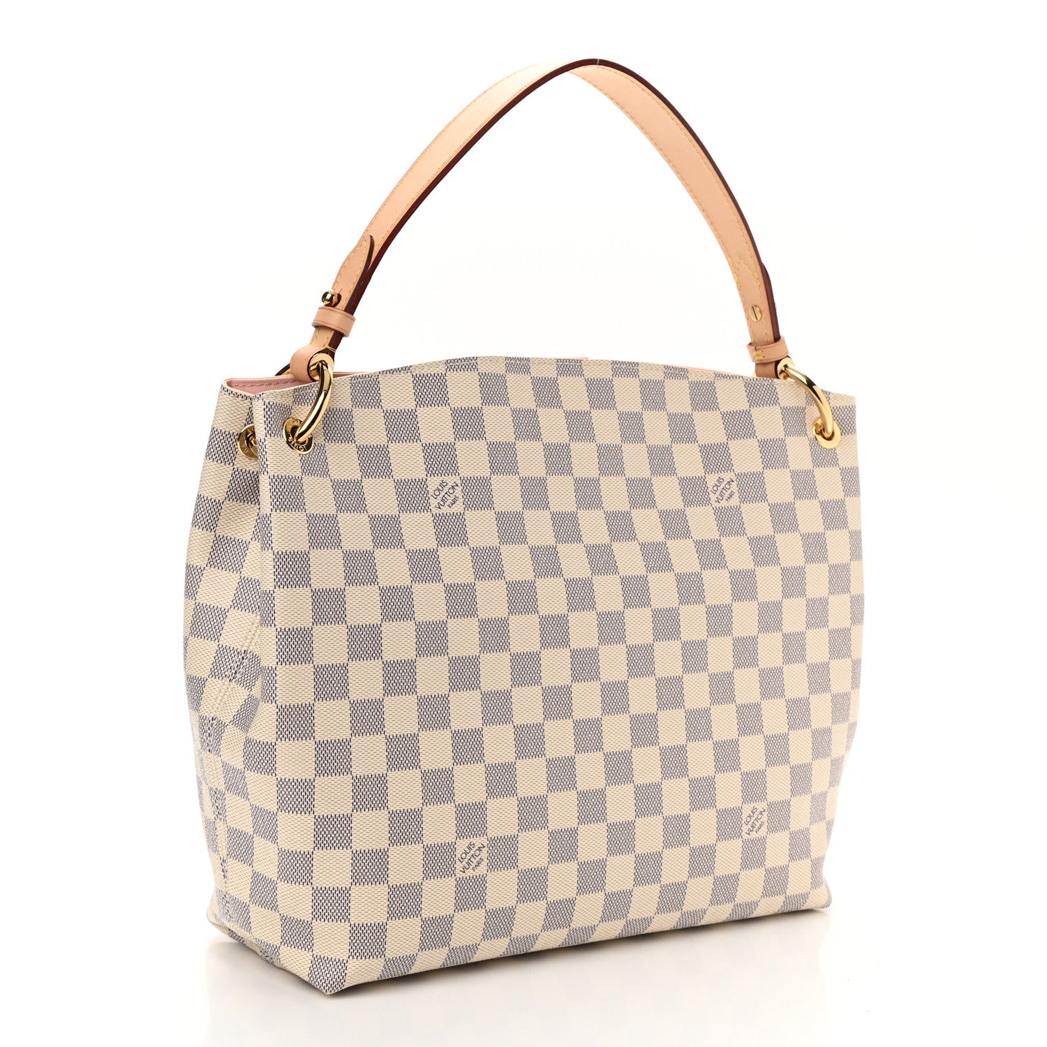 Louis Vuitton Damier Azur Graceful PM Rose Ballerine 3 of 9