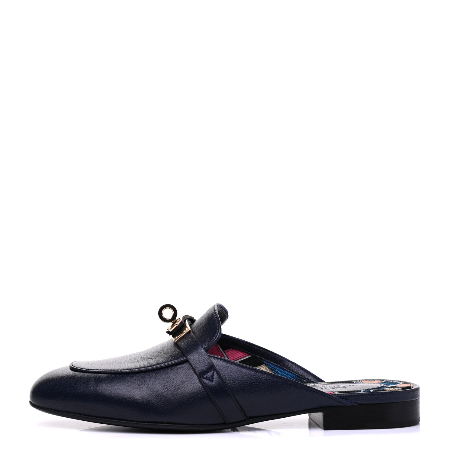 Hermes Goatskin Oz Mules 35 Bleu Indigo 1 of 10