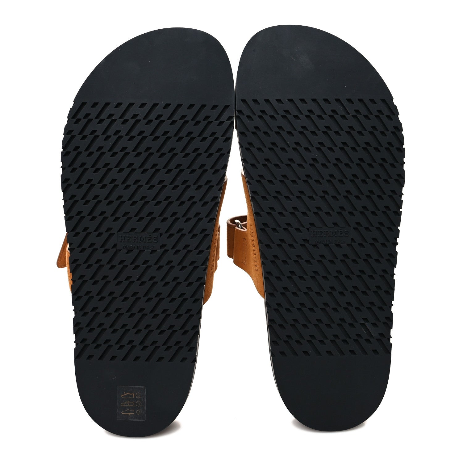 Hermes Suede Goatskin Womens Chypre Sandals 39 Naturel 5 of 9