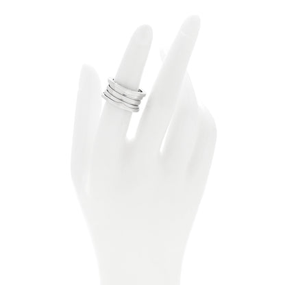 Bulgari 18K White Gold B.Zero1 Three-Band Ring 52 6 2 of 5