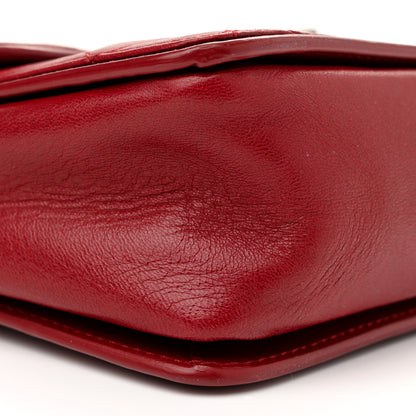 Chanel Lambskin Quilted Citizen Zip Large Flap Dark Red 9 of 12
