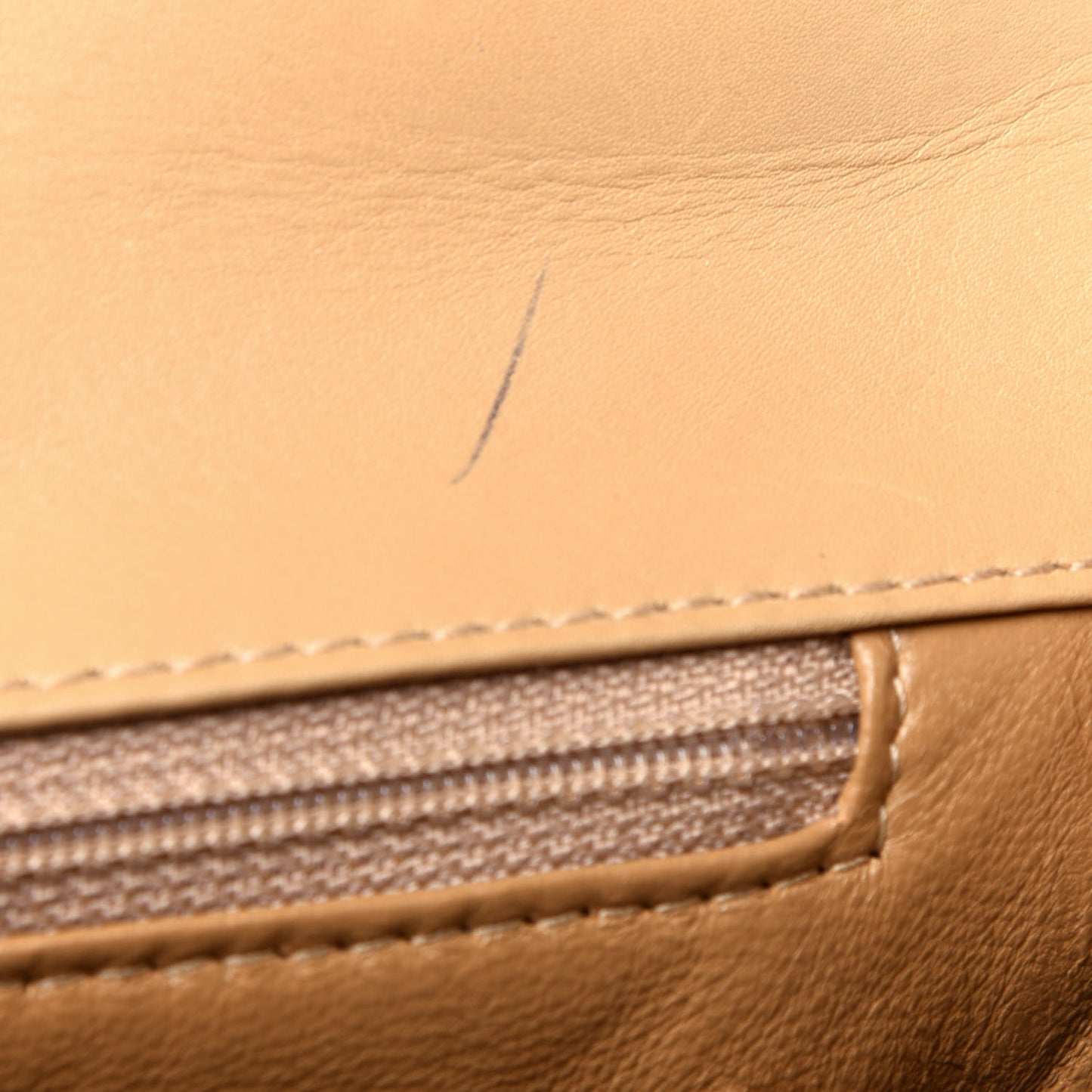 Lambskin Bekko Resin Jumbo Single Flap Beige