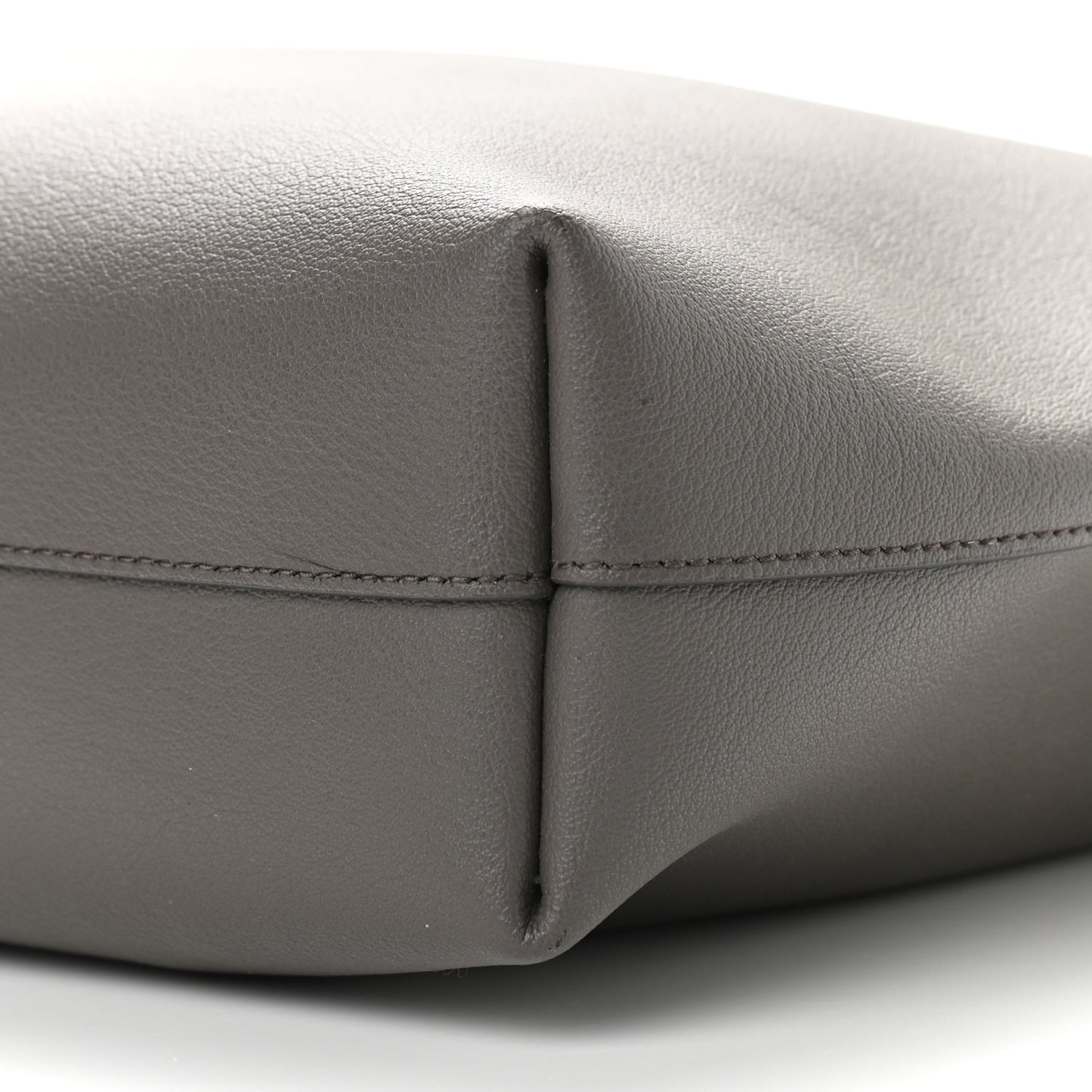 Calfskin Toy Shopping Tote Earth Grey
