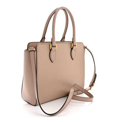 Prada Saffiano Soft Calfskin Small Zippered Tote Cipria 3 of 12
