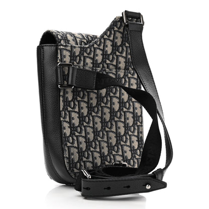 Christian Dior Oblique Saddle Pouch Blue 3 of 11