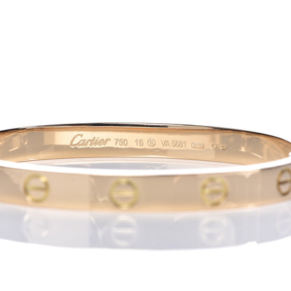 Cartier 18K Yellow Gold LOVE Bracelet 16 4 of 6
