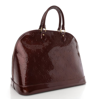 Louis Vuitton Vernis Alma MM Rouge Fauviste 4 of 11