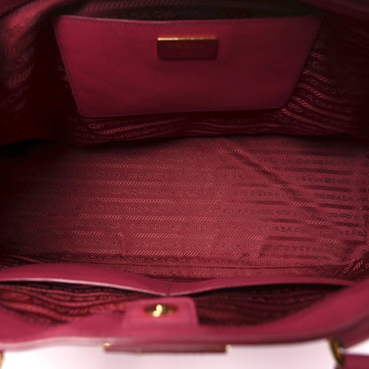 Prada Saffiano Large Galleria Double Zip Tote Peonia 5 of 9