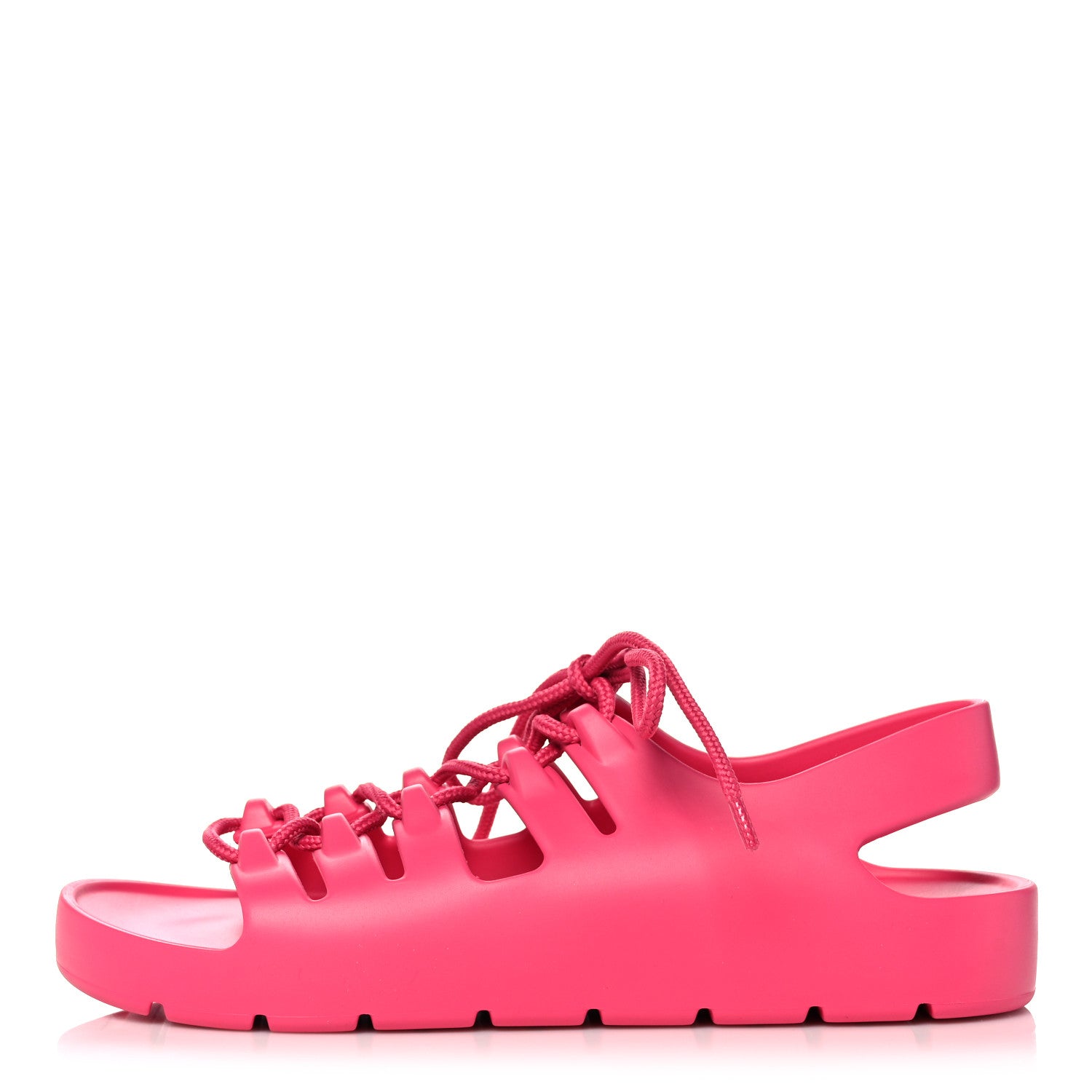 Bottega Veneta Rubber Jelly Sandals 37 Cranberry 1 of 8