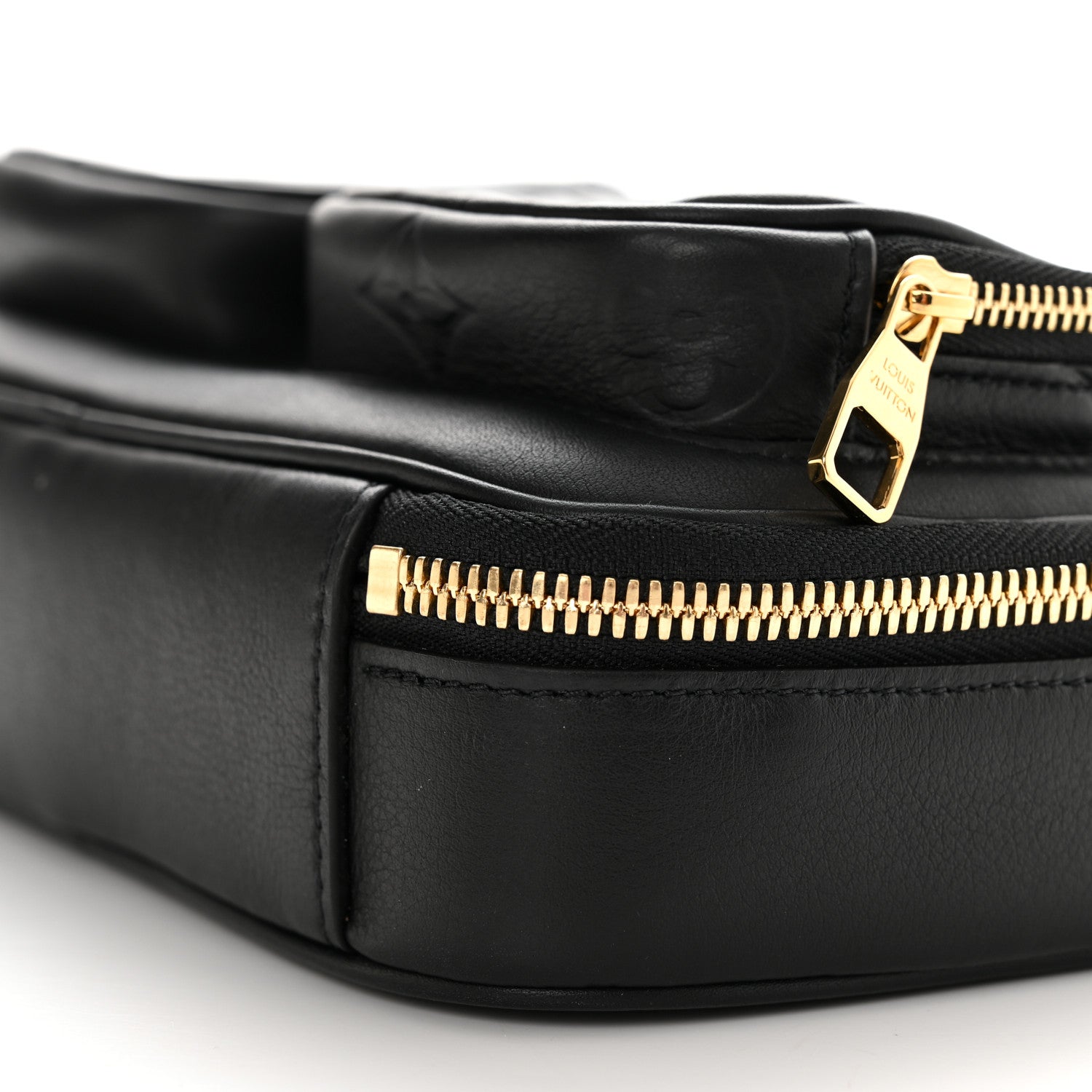 Louis Vuitton Calfskin Monogram Embossed Utility Crossbody Black 10 of 10