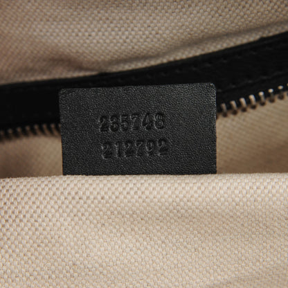 Gucci Leather Techno Horsebit Messenger Bag Black 7 of 9